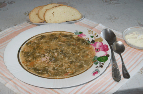 Зеленый борщ. Как приготовить?